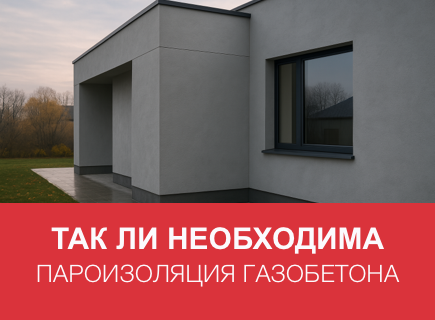 Нужна ли пароизоляция для стен из газобетона?